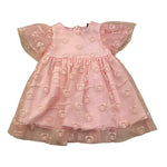 MOSCHINO abito tinta unita con ricami e tulle Rosa per Neonata MDV0CS ROSA MOSCHINO 