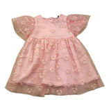 MOSCHINO abito tinta unita con ricami e tulle Rosa per Neonata MDV0CS ROSA MOSCHINO 