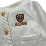 Moschino Cardigan Tinta Unita con Cappuccio per Neonata MUW00X PANNA MOSCHINO 