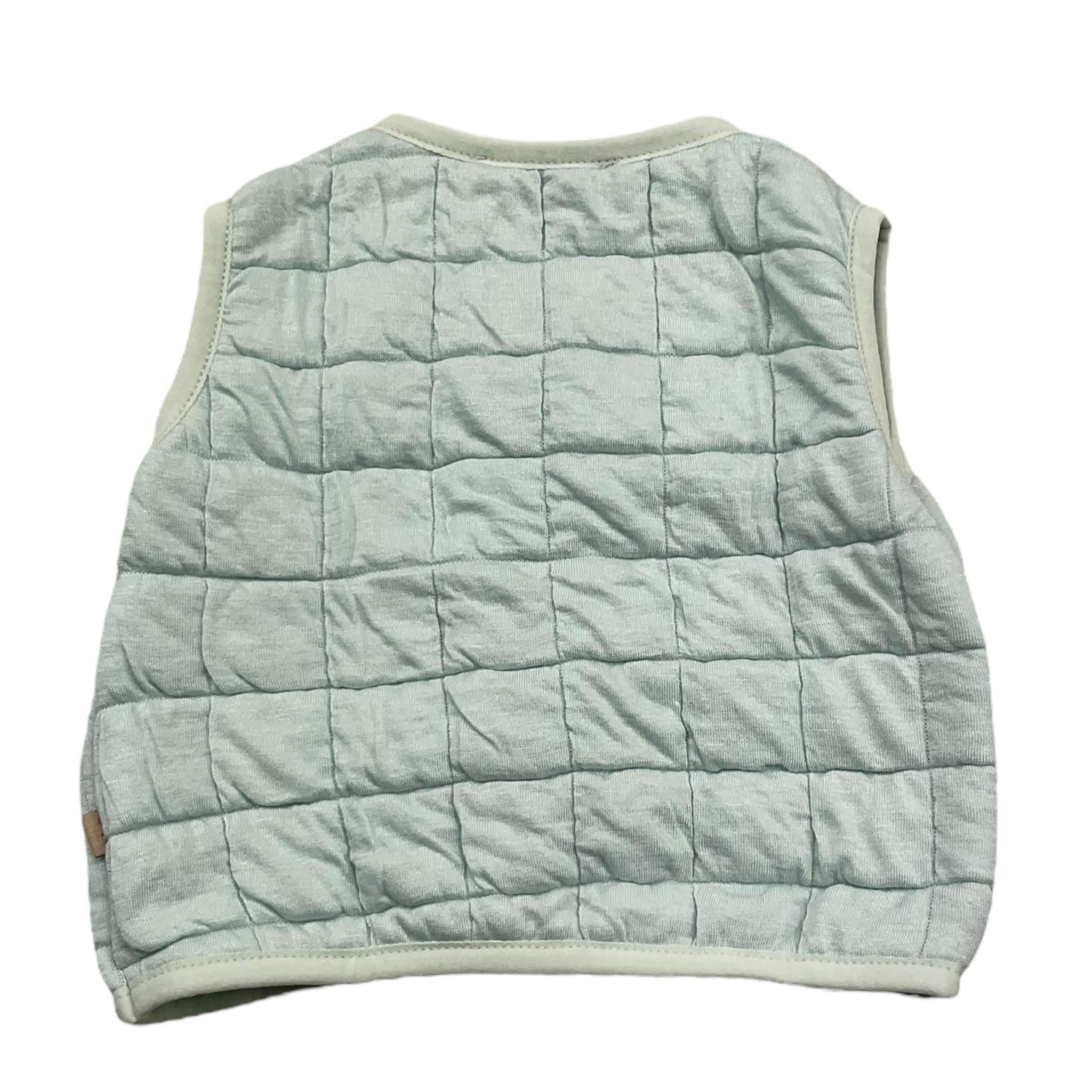 BAMBOOM+BABIES gilet tinta unita con bottoni in contrasto Azzurro per Neonato 713 AZZURRO BAMBOOM+BABIES 