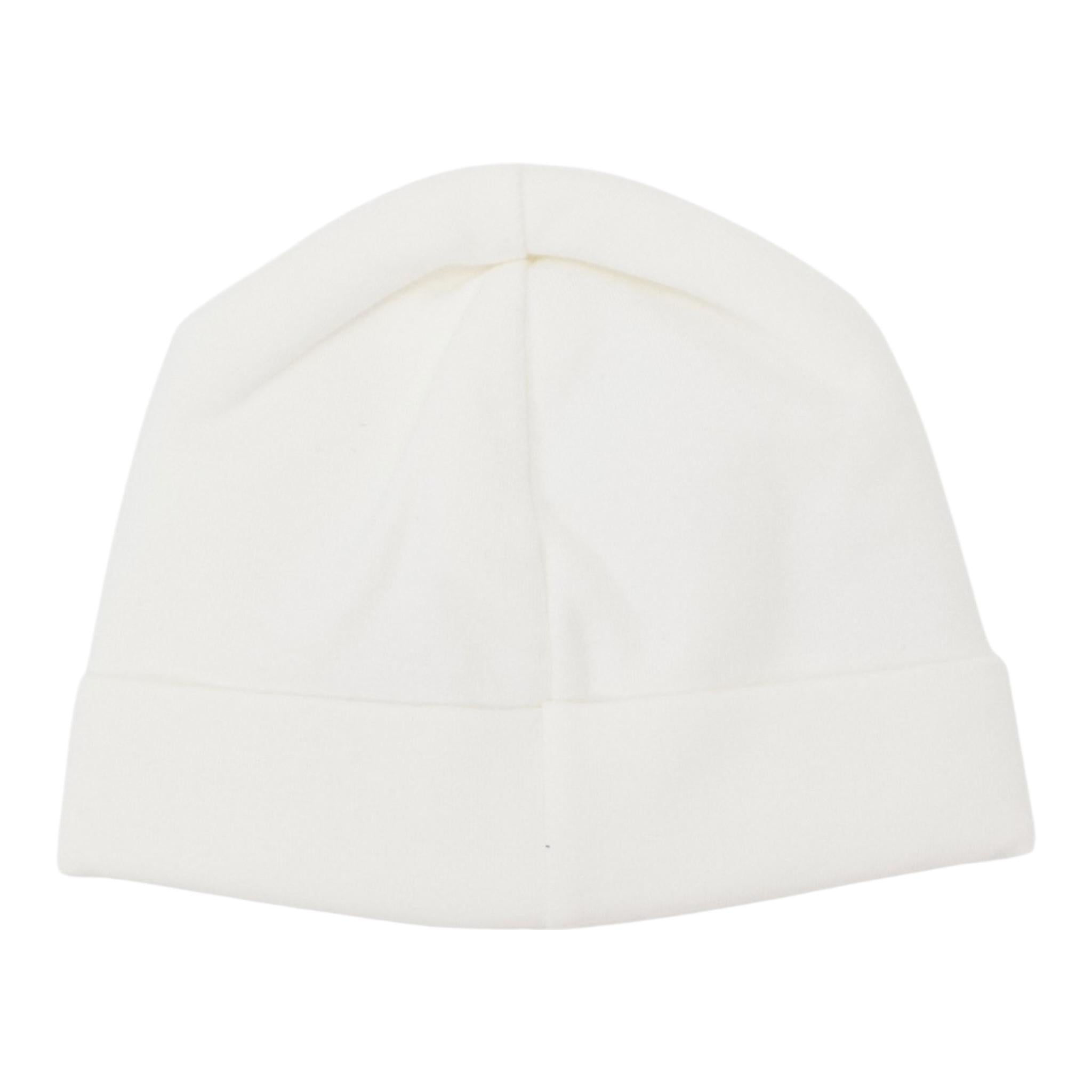 Moschino Cappello Tinta Unita con Stampa per Neonato MUX05A BIANCO MOSCHINO 