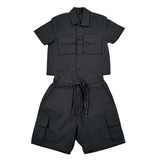 Do Not Conform Completo 2 Pezzi Camicia-Bermuda Tinta Unita per Bambino DCA043J NERO DO NOT CONFORM 