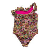 4Giveness Costume Intero Stampa Fantasia Monospalla Multicolor Per Bambina