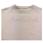 Trussardi Felpa Chiusa Girocollo Tinta Unita con Stampa per Bambina TGP26002FE ROSA TRUSSARDI 