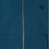 Calvin Klein Felpa Tinta Unita con Zip E Cappuccio per Bambino IB0IB02379 BLU CALVIN KLEIN 
