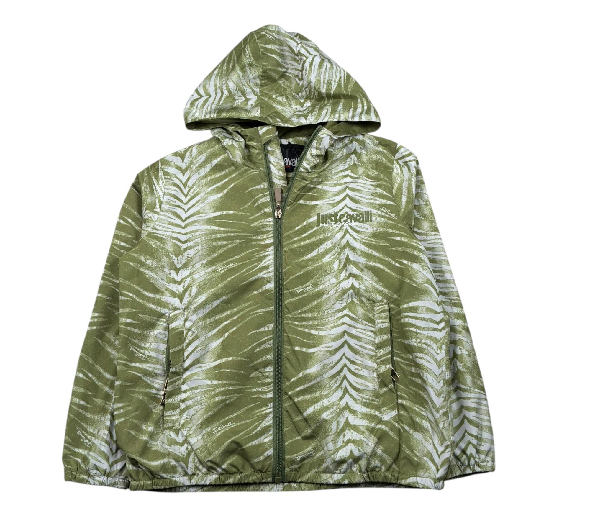 Just Cavalli Giubbino Tinta Unita con Cappuccio per Bambino JBP26182KW VERDE JUST CAVALLI 