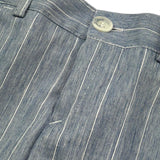 Manuel & Frank Pantalone Tinta Unita con Fantasia A Righe per Neonato MF1409N AZZURRO MANUEL & FRANK 