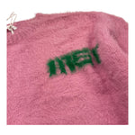 MET maglia girocollo tinta unita con stampa Rosa per Bambina ME534 ROSA MET 