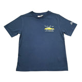 Saint Barth T-Shirt Girocollo Tinta Unita con Stampa per Bambino 00712L BLU SAINT BARTH 