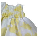 Le Bebe Abito Giromanica Tinta Unita Stampa Fantasia per Neonata LBG6367 BIANCO LE BEBE 