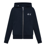 Sun68 Felpa con Zip E Cappuccio Tinta Unita per Bambino F35301 BLU SUN68 