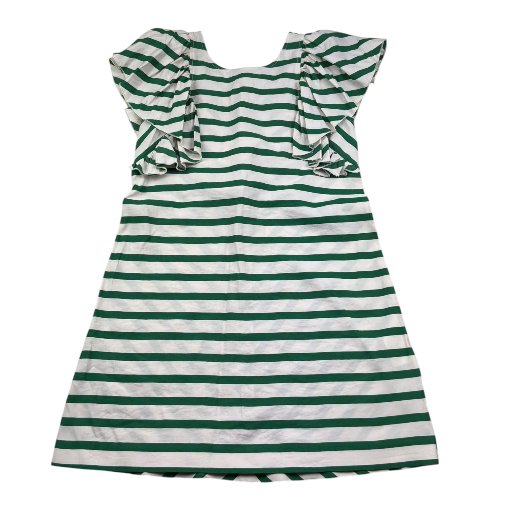 Monnalisa Abito Mezza Manica Fantasia A Righe per Bambina 177903 VERDE MONNALISA 