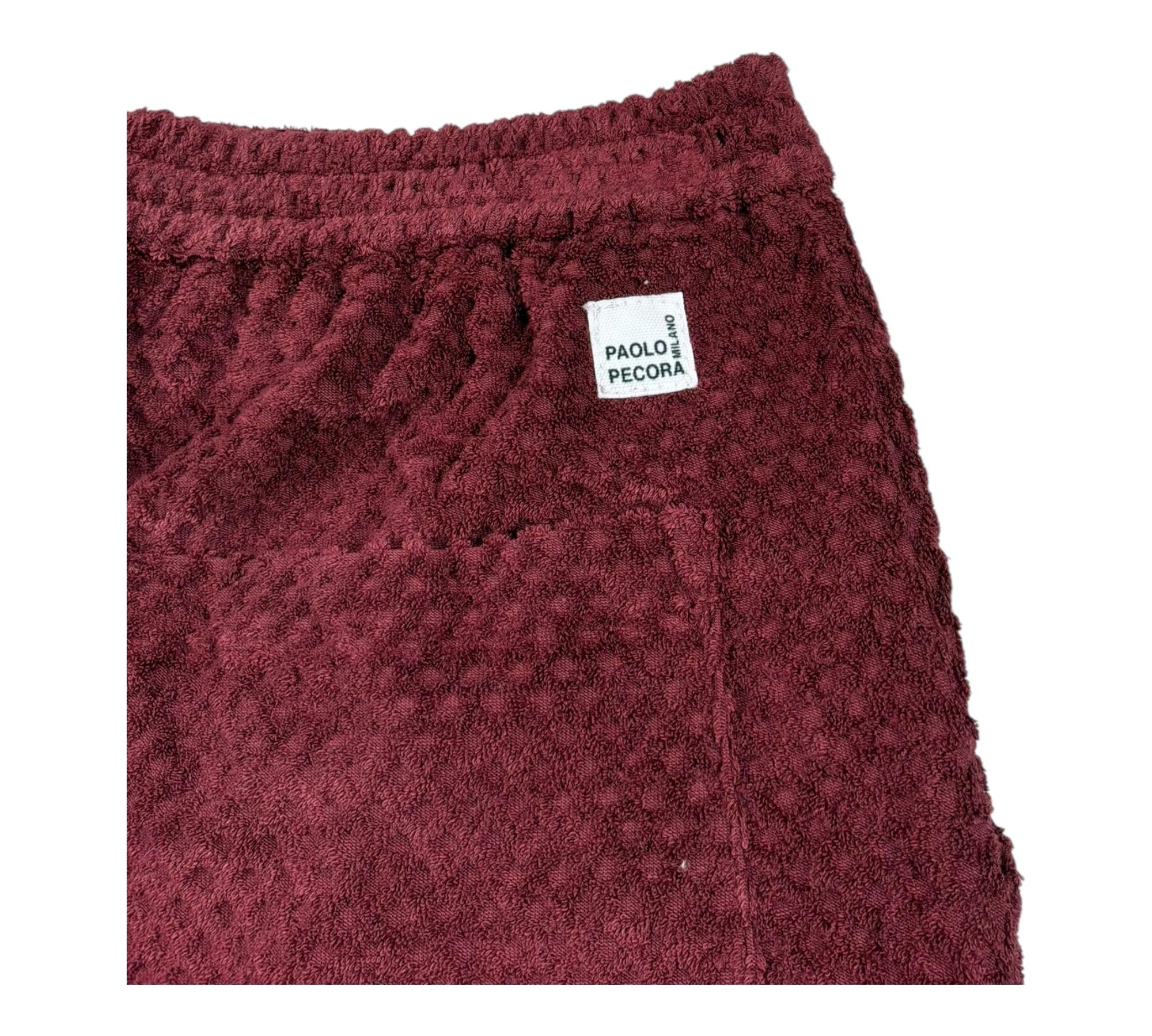 Paolo Pecora Bermuda Tinta Unita con Elastico In Vita per Bambino PP4339 ROSSO PAOLO PECORA 