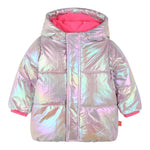 BillIEBLUSH giubbino tinta unita effetto aurora boreale cn cappuccio Rosa per Neonata U20401 ROSA BillIEBLUSH 