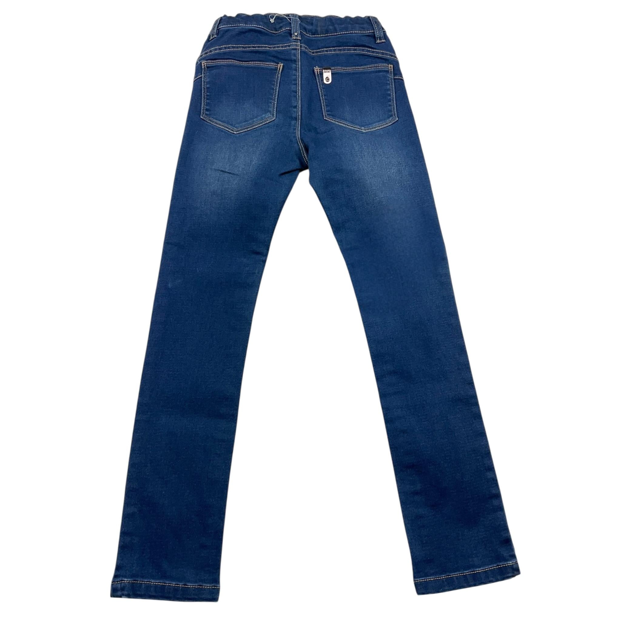 LIU JO jeans tinta unita con girovita regolabile Blu per Bambina J18019 BLU LIU JO 