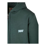 LEVI'S felpa con zip e cappuccio tinta unita con logo Verde per Bambino 8EL158 VERDE LEVI'S 