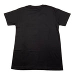 RESELL APPAREL t-shirt girocollo tinta unita cn stampa Nero per Bambino KTBK NERO RESELL APPAREL 