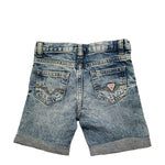 Guess Bermuda In Denim Tinta Unita con Girovita Regolabile per Neonato N5GD00D41E0 AZZURRO GUESS 