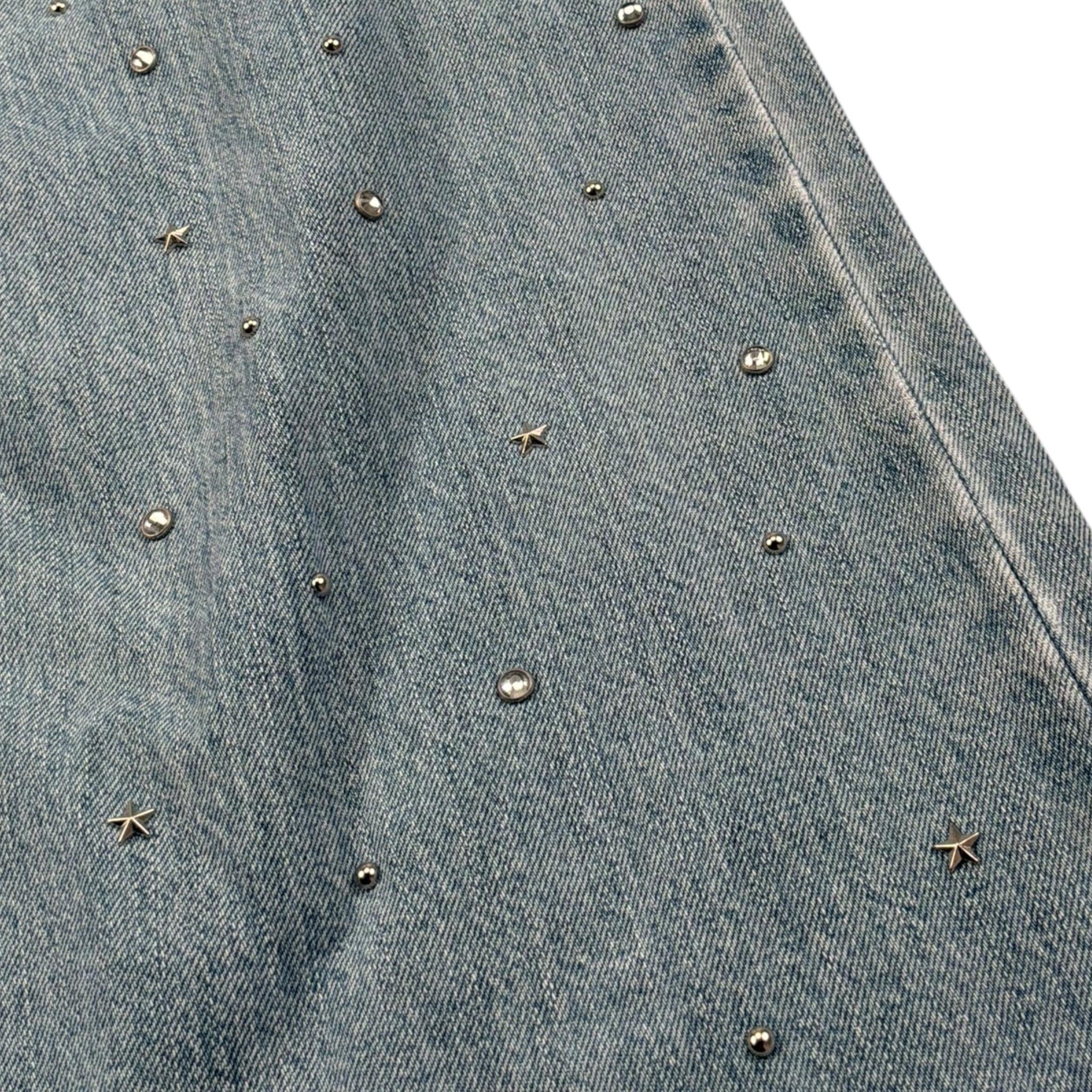 John Richmond Jeans Tinta Unita con Brillantini per Bambina RGP26133JE AZZURRO JOHN RICHMOND 