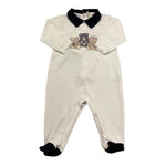 Lalalu' Tutina Manica Lunga Tinta Unita con Stampa per Neonato TJL7P BIANCO LALALU' 