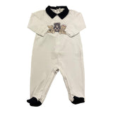 Lalalu' Tutina Manica Lunga Tinta Unita con Stampa per Neonato TJL7P BIANCO LALALU' 