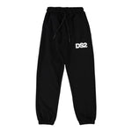 Dropseason2 Pantalone Tuta Tinta Unita con Stampa per Bambino SS25K027 NERO DROPSEASON2 