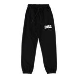 Dropseason2 Pantalone Tuta Tinta Unita con Stampa per Bambino SS25K027 NERO DROPSEASON2 