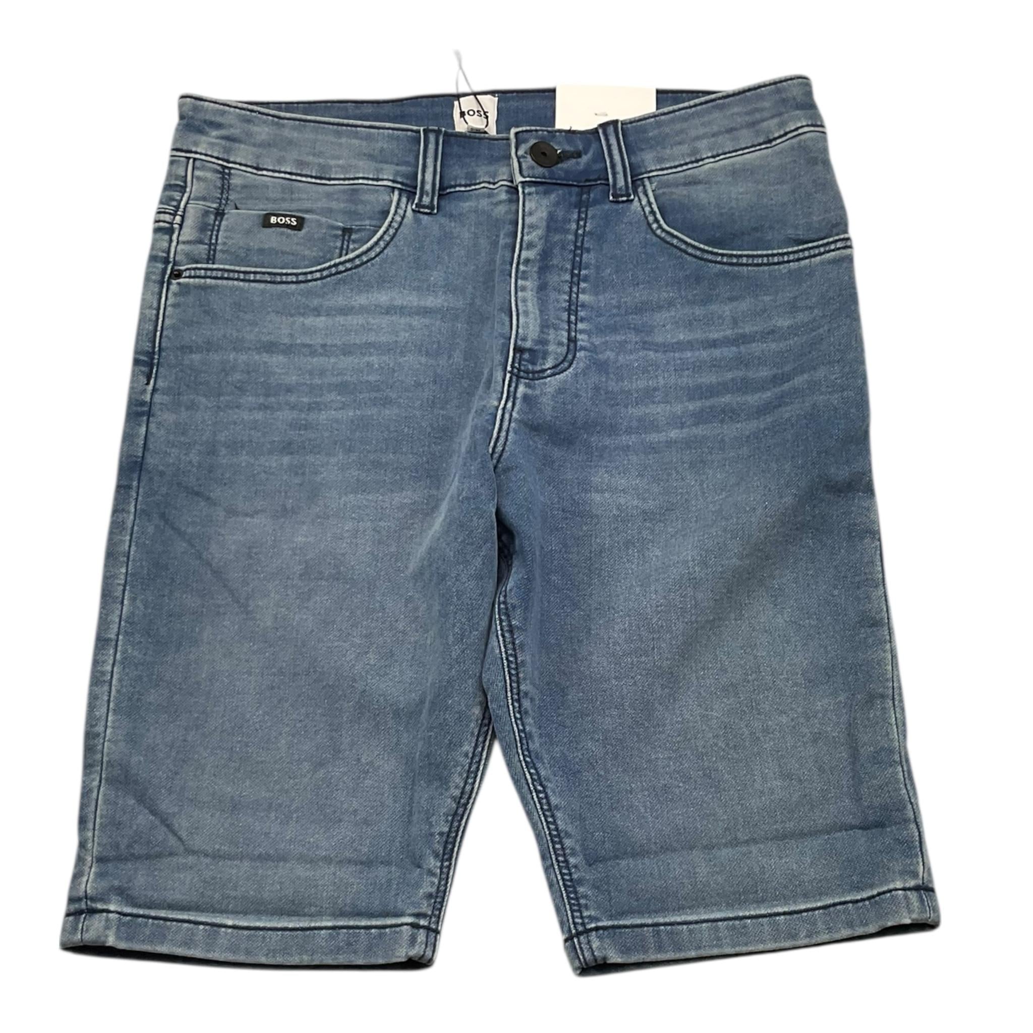 Boss Bermuda In Denim Tinta Unita con Tasche per Bambino J51995 BLU BOSS 