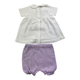 Baby Lord Completo 2 Pezzi Maglia-Culotte Bianco Per Neonata