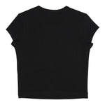 Diesel T-Shirt Girocollo Tinta Unita con Logo per Bambina J01830X NERO DIESEL 