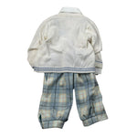 Aletta Completo 3 Pezzi Pantalone-Camicia-Cardigan per Neonato MG000421 PANNA ALETTA 