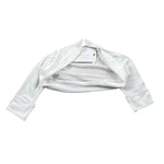 Isabel & Martinez Coprispalle Tinta Unita con Trasparenze per Neonata IM24F195 BIANCO ISABEL & MARTINEZ 