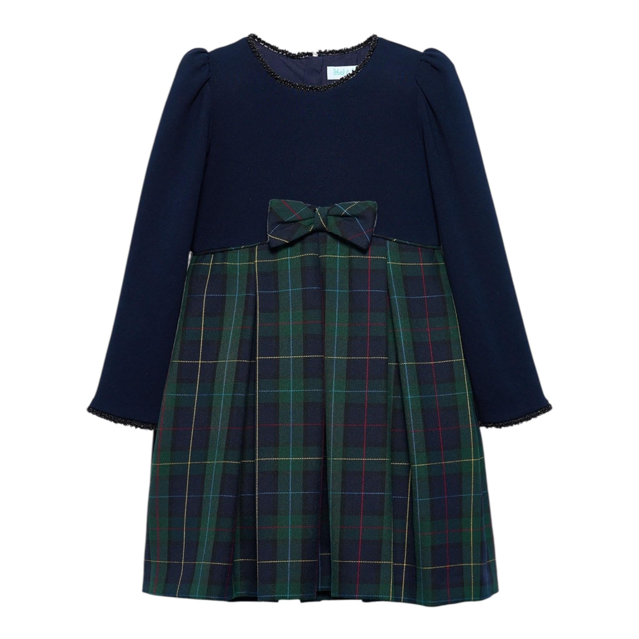 ABEL & LULA abito manica lunga bicolore Blu/verde per Bambina 5529 BLU/VERDE ABEL & LULA 