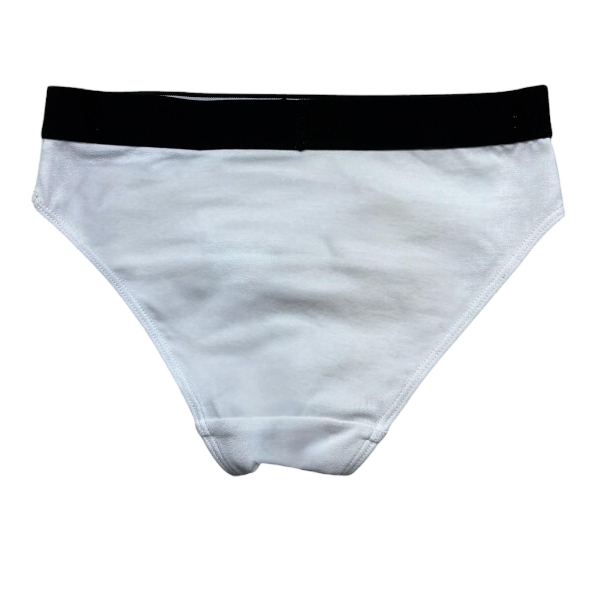 Juicy Couture Slip Tinta Unita con Stampa per Bambina JBX5823 BIANCO JUICY COUTURE 