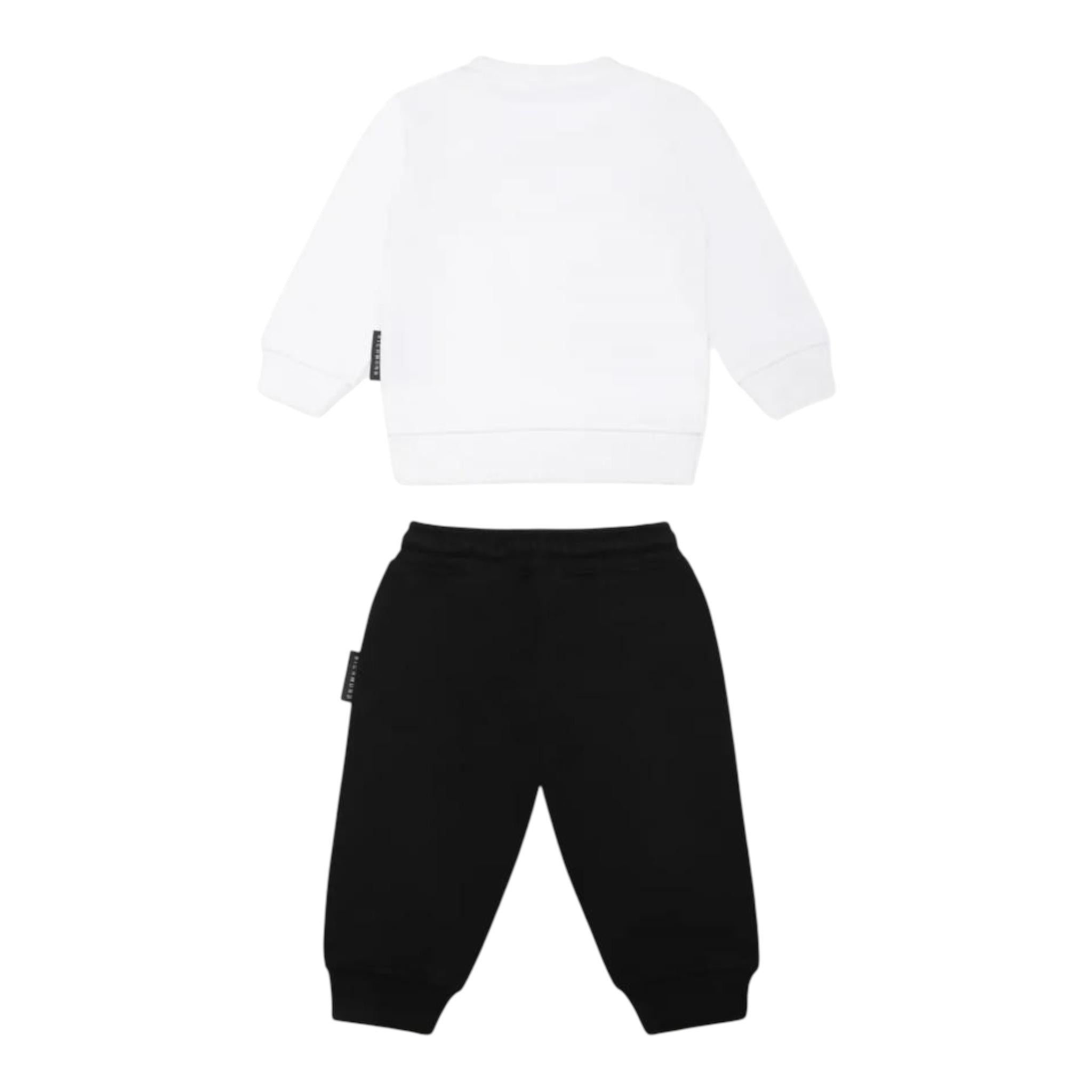 John Richmond Completo 2 Pezzi Felpa-Pantalone per Neonato RIP25013CFX BIANCO/NERO JOHN RICHMOND 