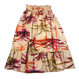 Mariuccia Gonna Lunga Stampa Fantasia con Elastico In Vita per Bambina MMBG339 BEIGE MARIUCCIA 