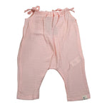 Calamaro Pagliaccetto Tinta Unita con Bretelle per Neonata 32442 ROSA CALAMARO 