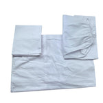 Le Bebe' Lenzuola Set 3 Pezzi Tinta Unita con Stampa per Neonato LBB5284 BIANCO LE BEBE' 