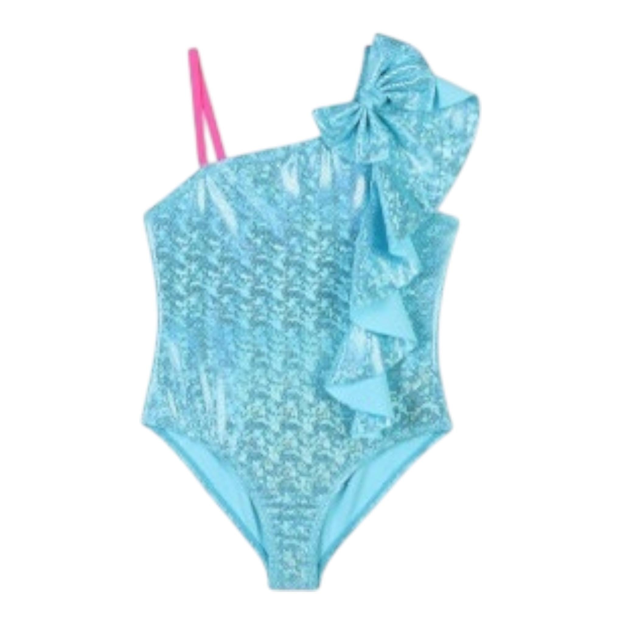 Billieblush Costume Intero Tinta Unita con Balze per Neonata U20920 AZZURRO BillIEBLUSH 