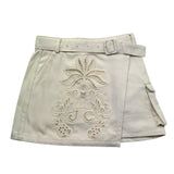 Just Cavalli Gonna Tinta Unita con Trafori E Cintura per Bambina JGP26133MG AVORIO JUST CAVALLI 