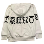 JOHN RICHMOND felpa con zip e cappuccio tinta unita con stampa  Bianco per Bambino RBA25048FE BIANCO JOHN RICHMOND 