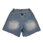 Refrigiwear Short In Denim Tinta Unita con Girovita Regolabile per Bambina 314PRFJS25X AZZURRO REFRIGIWEAR 