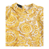 Versace Set Tutina-Cappello Tinta Unita Con Stampa Bianco Per Neonata