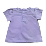 Moschino T-Shirt Girocollo Tinta Unita con Stampa per Neonata MDM03N LILLA MOSCHINO 