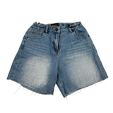Refrigiwear Short In Denim Tinta Unita con Girovita Regolabile per Bambina 314PRFJS25X AZZURRO REFRIGIWEAR 