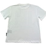 John Richmond T-Shirt Girocollo Tinta Unita con Brillantini per Bambina RGP26207TS BIANCO JOHN RICHMOND 