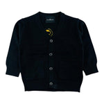 JOHN RICHMOND cardigan tinta unita con stampa Nero per Neonato RIA24080CDE NERO JOHN RICHMOND 