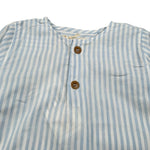 Zhoe & Tobiah Camicia Manica Lunga Fantasia A Righe per Neonato STP6MN BIANCO/AZZURRO ZHOE & TOBIAH 