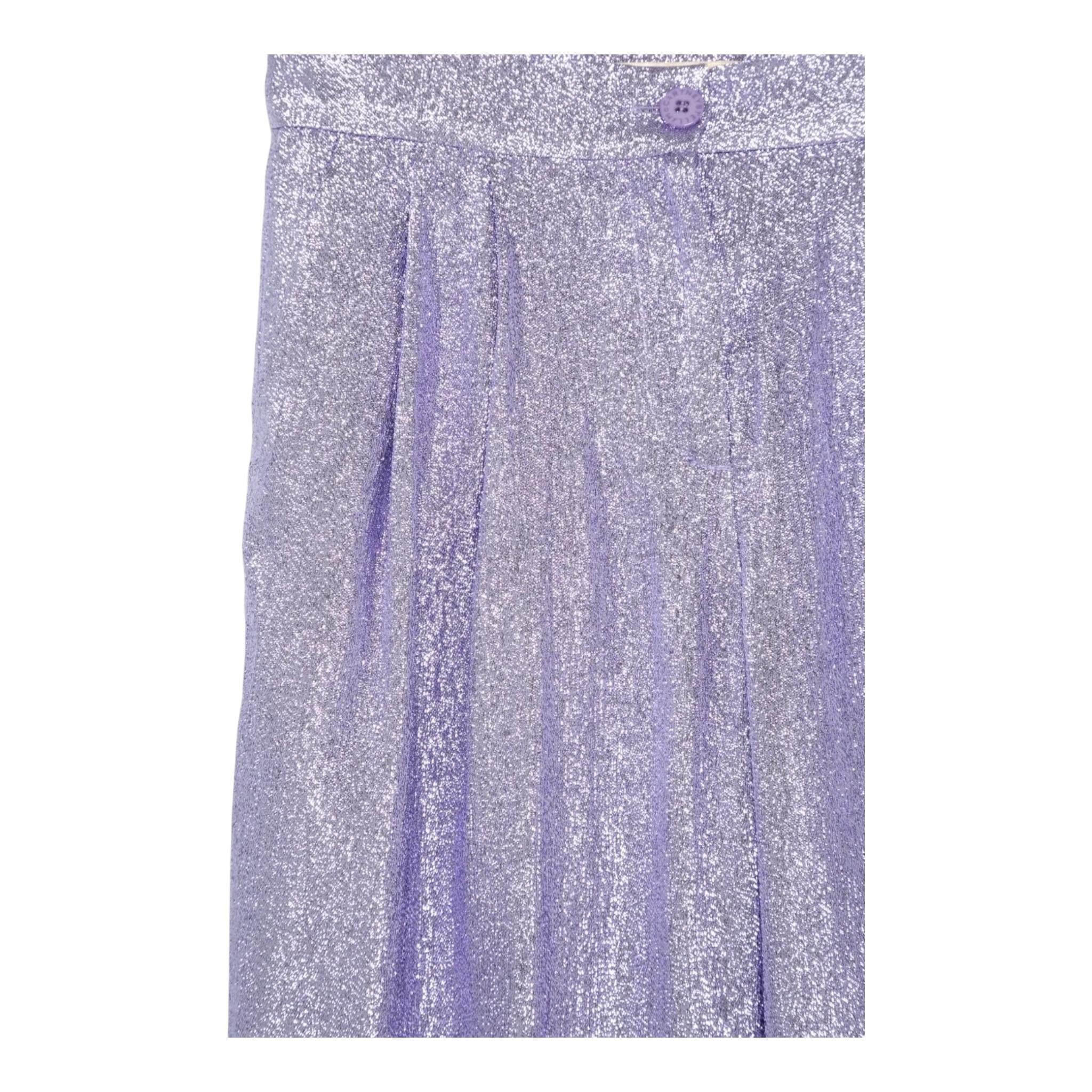 STELLA McCARTNEY pantalone tinta unita con bottone Lilla per Bambina TV6E90 LILLA STELLA McCARTNEY 