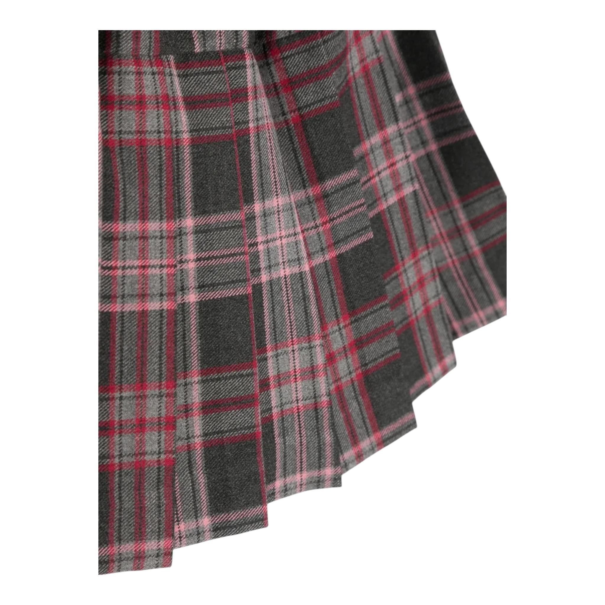 IL GUFO gonan tinta unita con fantasia a quadri Grigio per Neonata A24GN209W3067N GRIGIO IL GUFO 